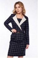 Lady Style Classic 986 темно-синий+клетка