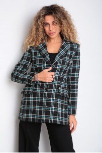 YOUR SIZE 2209 черный в цветную клетку