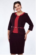 Lady Style Classic 1189 черный+малиновый