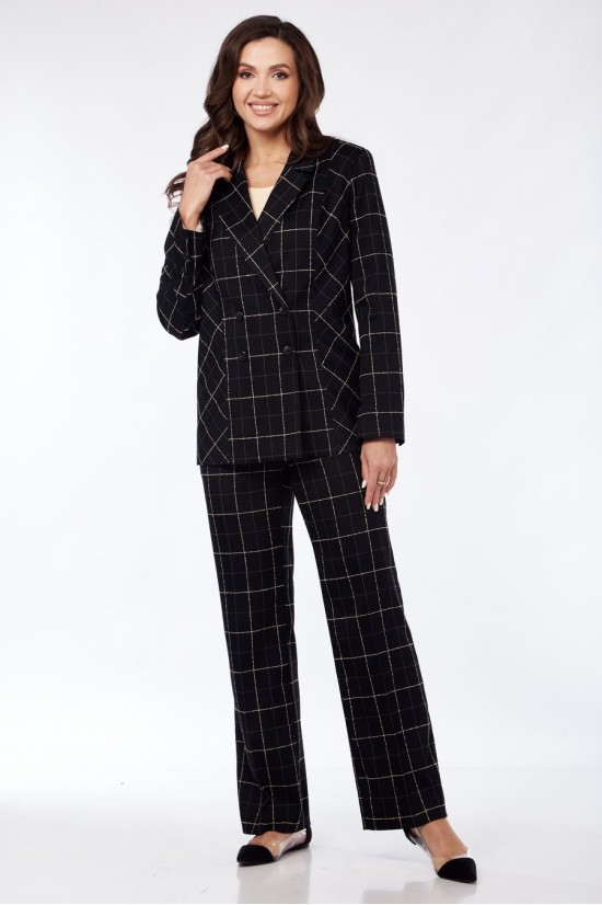 Vilena fashion 916 черный+клетка