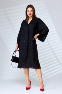 Anastasia 1075 черное в горошек