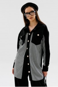 NIKVA 721-1 чёрно-белая гус лапка NIKVA 721-1 чёрно-белая гус лапка