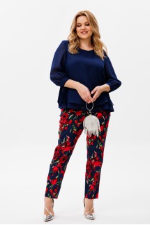 Michel chic 1390 синий, розы