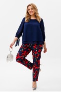 Michel chic 1390 синий, розы