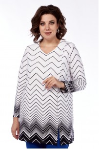 ABBI style 4046 белый с черным принтом