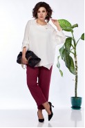 Anastasia 1143 белый/бордовый меланж