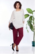 Anastasia 1143 белый/бордовый меланж