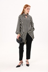 NIKVA 818-1 беж-черная гусиная лапка NIKVA 818-1 беж-черная гусиная лапка