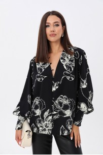 LM.Wear 1621 цветы на черном