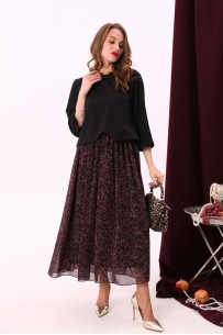 NIKVA 740-6 чёрный+винный леопард NIKVA 740-6 чёрный+винный леопард