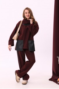 NIKVA 908-1 винный+чёрный NIKVA 908-1 винный+чёрный