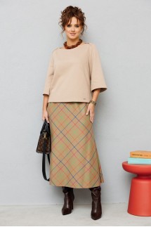 Anastasia 1174 бежевый/клетка