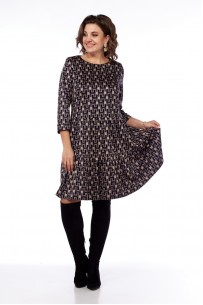 Милора-стиль 822 синее с бежевым