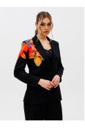 Gizart 15279 черный+цветы