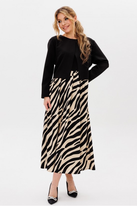 AmberA STYLE 1113-1 черный/зебра