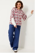 BegiModa 4119 красная клетка