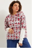 BegiModa 4119 красная клетка