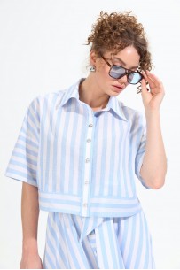 NIKVA 959-1 бело-голубые полосы