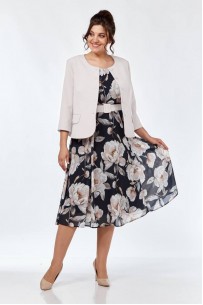 Милора-стиль 1260-1 молоко-цветы Милора-стиль 1260-1 молоко-цветы