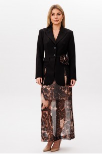 AmberA STYLE 2107 черный-питон