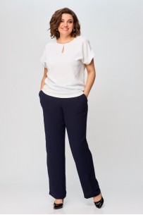 Slavia-elit 539 молочный+синий Slavia-elit 539 молочный+синий