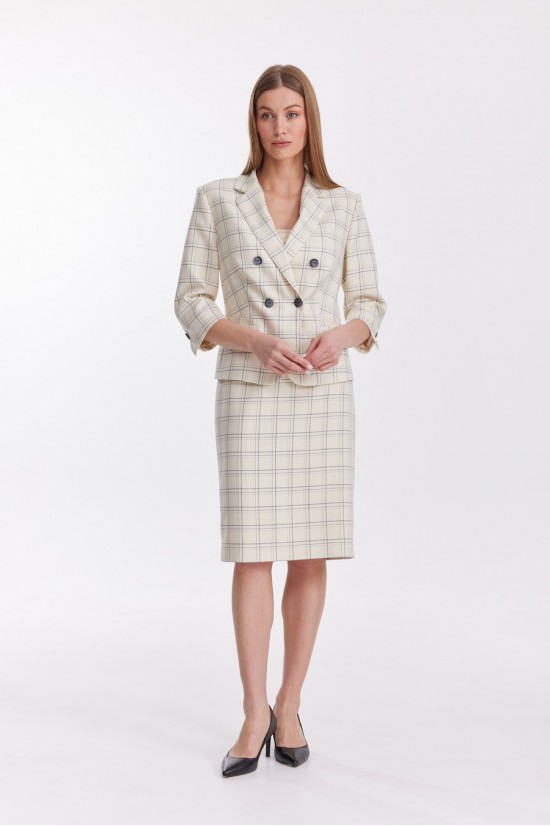 Elady 4578 бежевый в клетку
