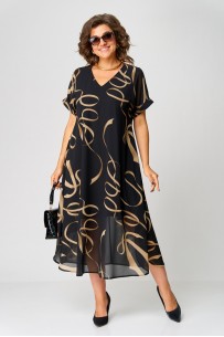 EVA GRANT 7116 черный с принтом EVA GRANT 7116 черный с принтом