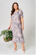 Карина Делюкс 1351 белый/голубой
