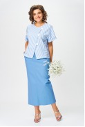 Michel chic 1422 голубой, полоска