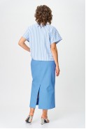 Michel chic 1422 голубой, полоска