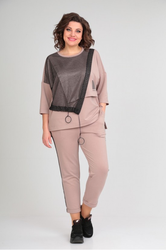Michel chic 1329/1 пудра, черный