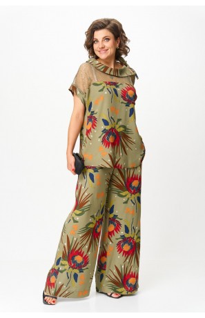 Michel chic 1426 хаки, цветы