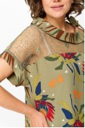 Michel chic 1426 хаки, цветы