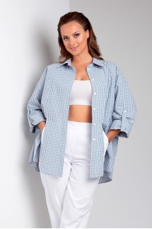 Liona Style 897 голубая клетка
