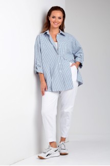 Liona Style 898 голубая клетка