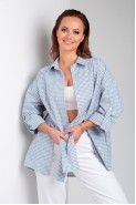 Liona Style 898 голубая клетка