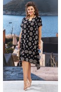 Vittoria Queen 24663 черный+молочный принт