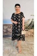 Vittoria Queen 24663 черный+молочный принт