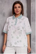 BegiModa 4132 шалфей на белом