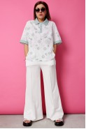 BegiModa 4132 шалфей на белом