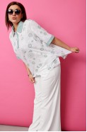 BegiModa 4132 шалфей на белом