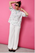BegiModa 4132 шалфей на белом
