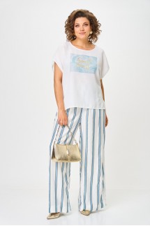 Michel chic 1431 белый, голубая полоска