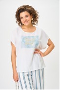 Michel chic 1431 белый, голубая полоска