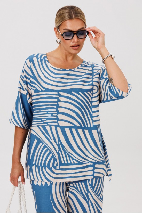 Anastasia 1259 бежево-голубой