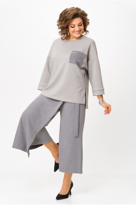 Michel chic 1362/2  серый, клетка