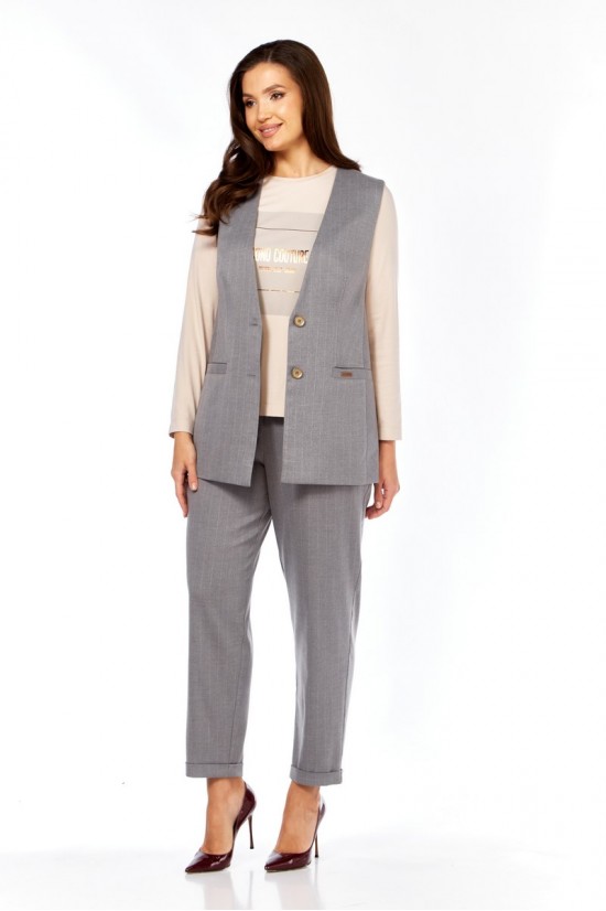 Милора-стиль 1368 серый + пудра