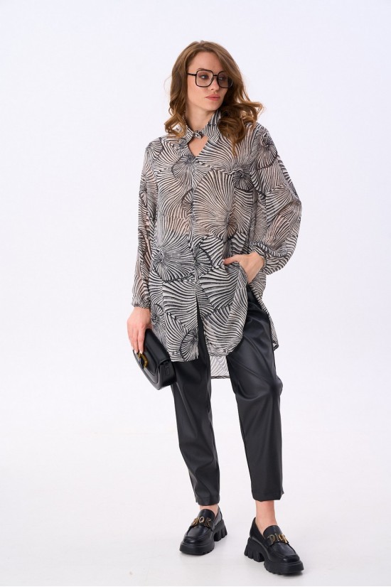 NIKVA 818-3 чёрный-ракушки