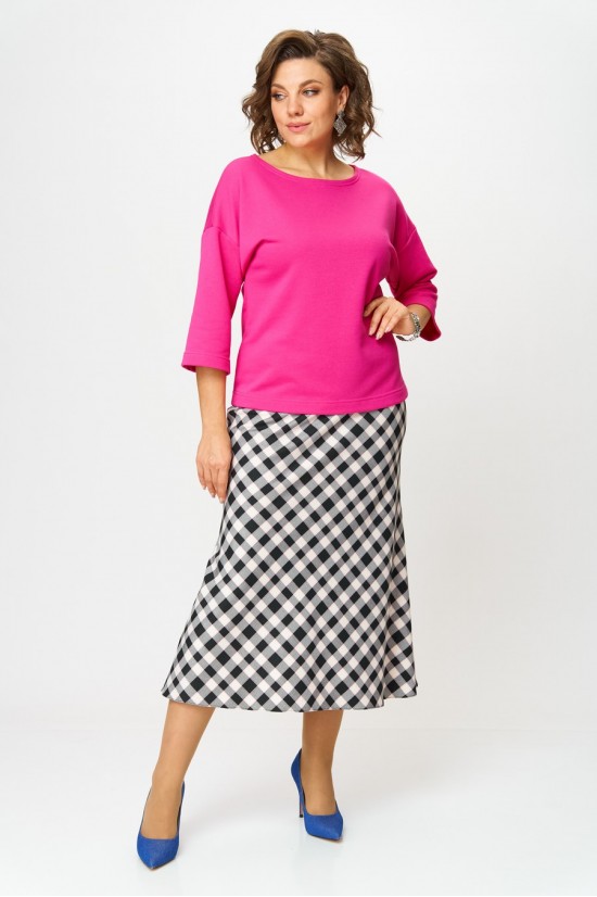 Anastasia 1266 розовый/клетка