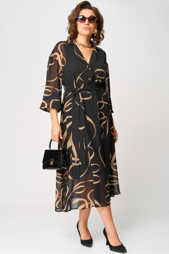 EVA GRANT 7322 черный с принтом